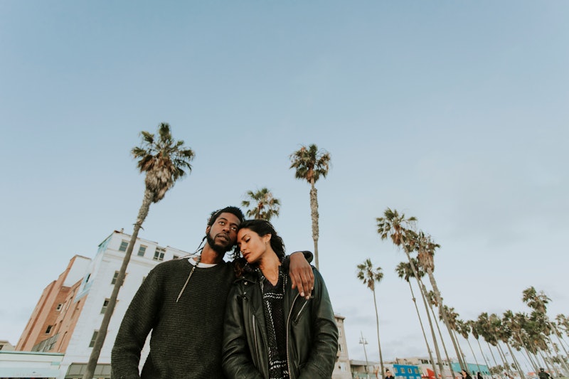 Couple hanging at Venice Beach