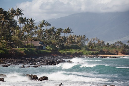 Crashing Waves at Beach near Kahului, Maui