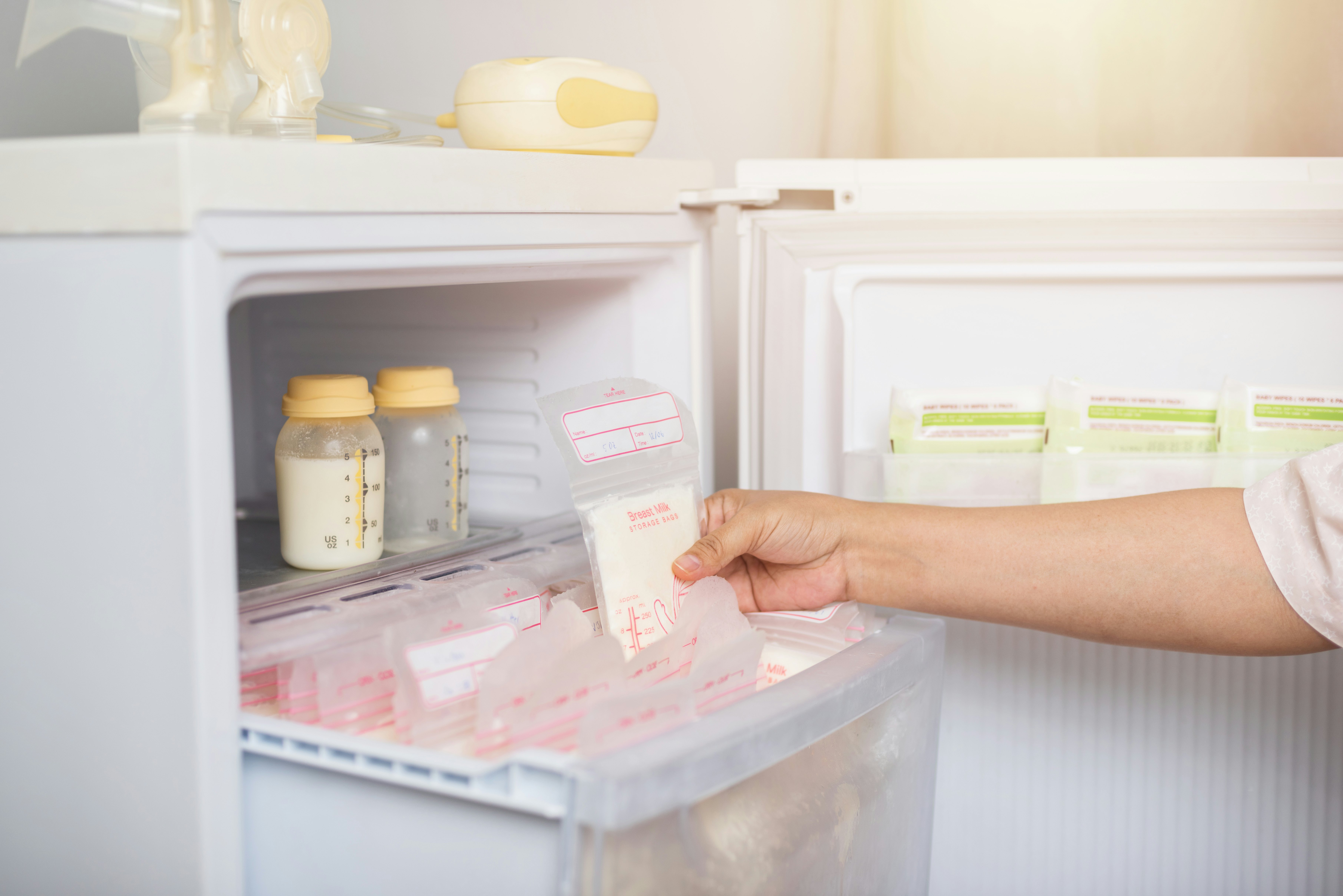 frozen breast milk storage