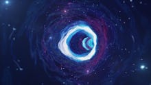 3D illustration tunnel or wormhole, tunnel that can connect one universe with another. Abstract spee...