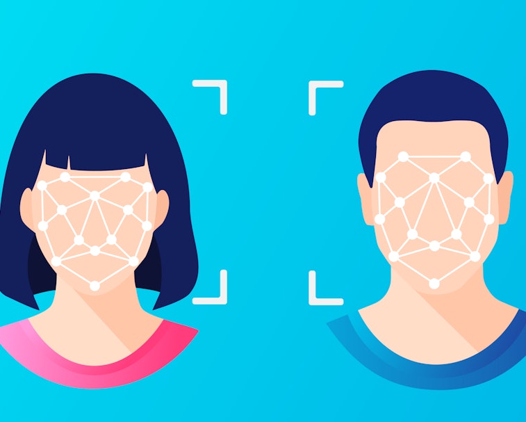 Face ID, facial recognition, biometric identification, personal verification, cyber protection, iden...