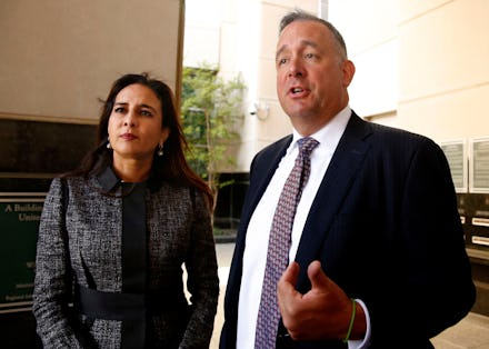 Harmeet Dhlllion, Justin Clark. Attorney's Harmeet Dhillon, left, and Justin Clark, right, who repre...