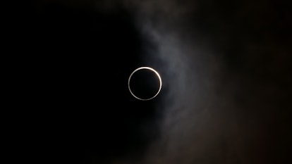 Solar eclipse in totality. 