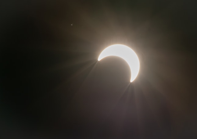 The partial eclipse in December 2019.