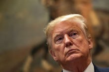 United States President Donald Trump listens during an event about prescription drug pricing at the ...