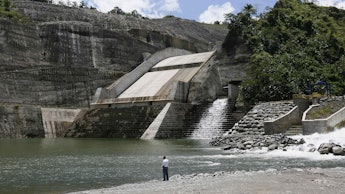 General View of the Largest Hydroelectric Plant in Central America 'Reventazon' in San Jose Costa Ri...