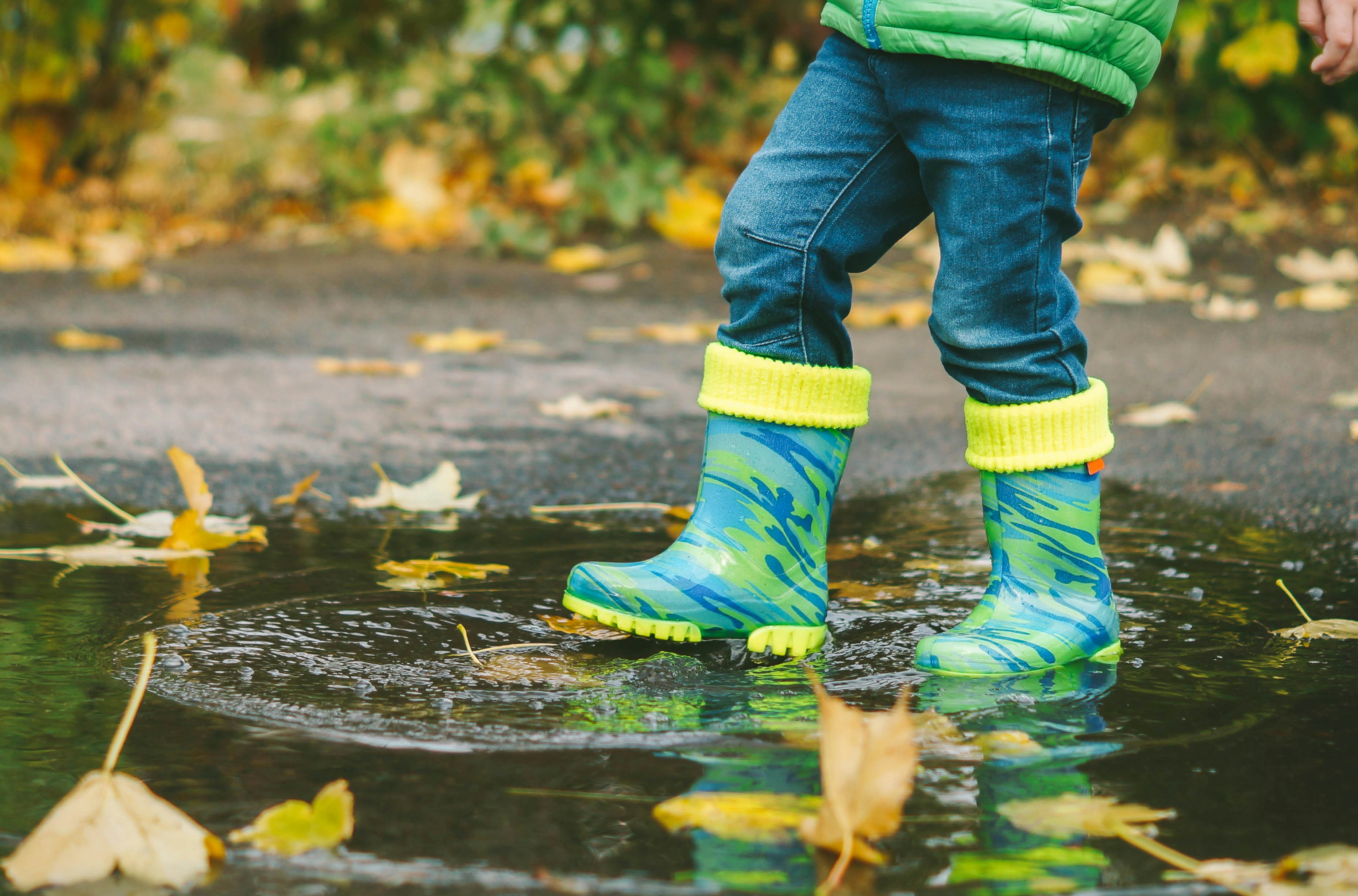 Kids In Rain Boots Are More Than Just PuddleSplashers, Experts Say