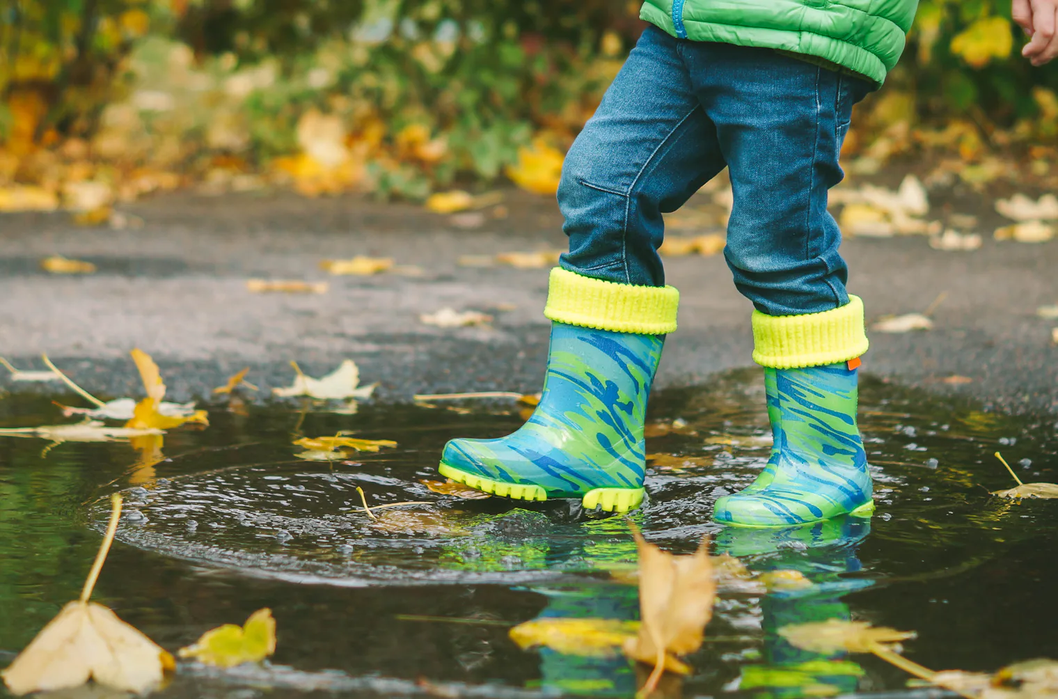 Kids In Rain Boots Are More Than Just Puddle-Splashers, Experts Say