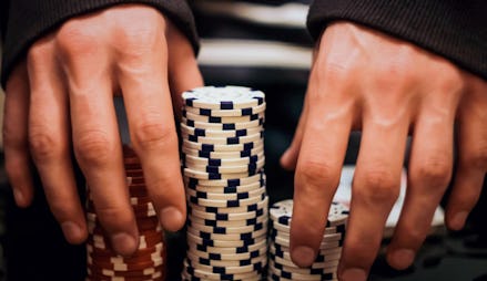 Poker chips, casino, wins