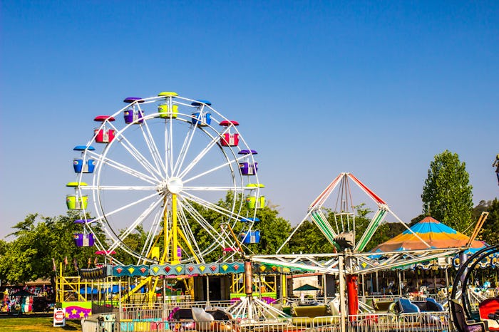 Amusement Rides At Local County Fair