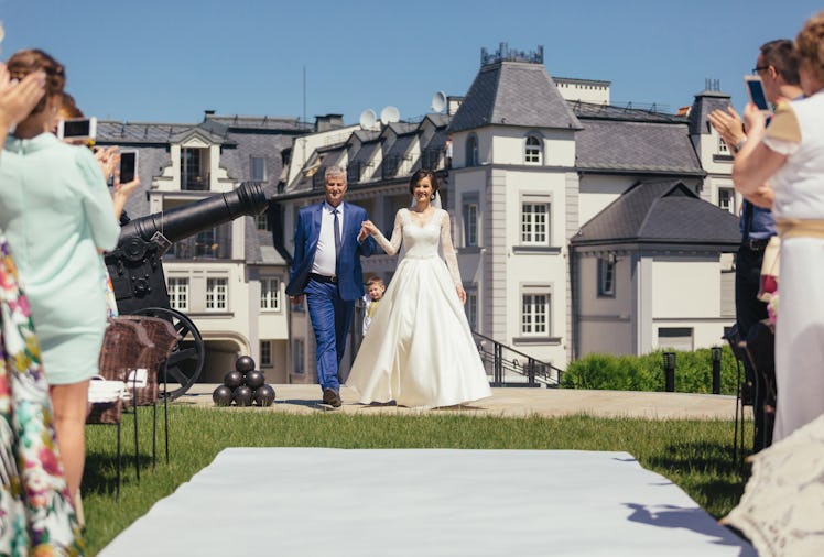 The bride with father