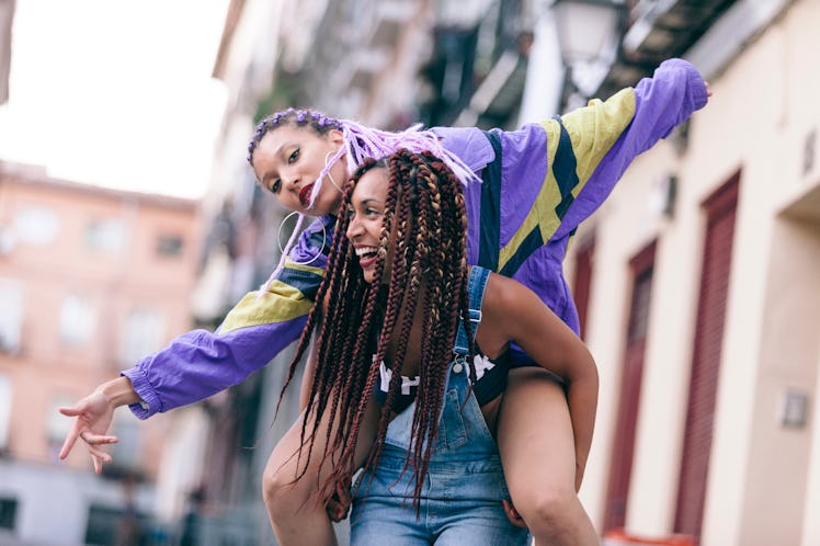 couple of lesbian girls feeling free