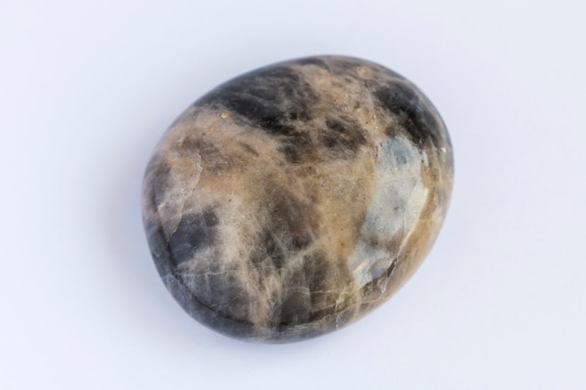 Dark moonstone gemstone