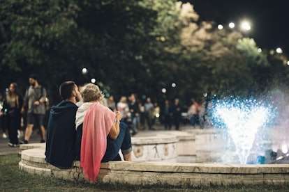 relationship goals, couple date night in the city square