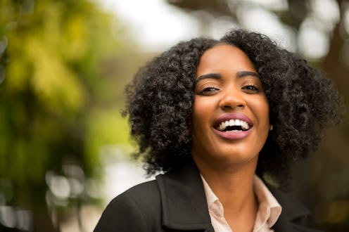 Confident African American Woman Smiling