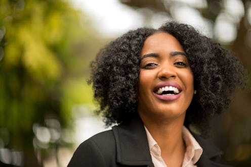 Confident African American Woman Smiling