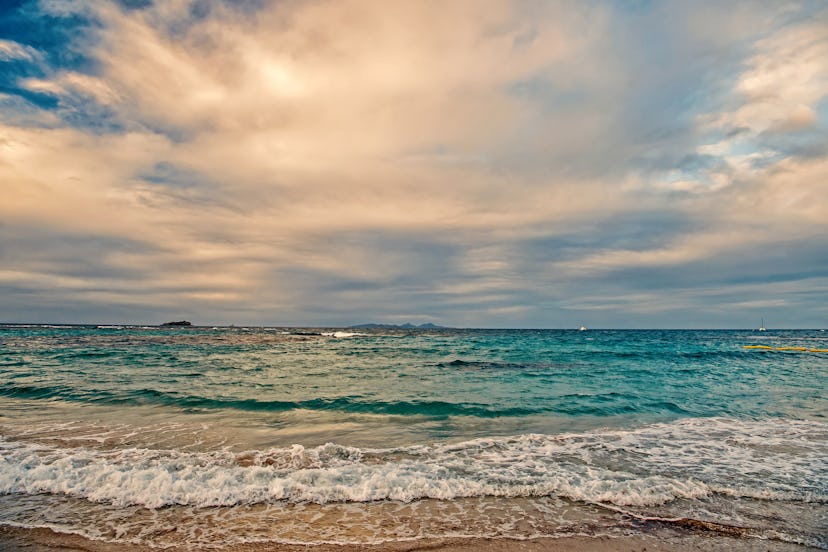 St. Maarten island beach. Caribbean beach. Caribbean sea. Blue water sea. Beautiful caribbean beach....