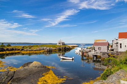 A typical scenic, small fishing village and harbor in the Maritimes,a tourist destination  on Nova S...