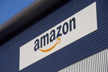 Staff at the Amazon fulfilment centre in Hemel Hempstead, Hertfordshire, prepaing for Black Friday
