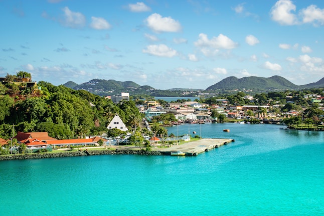 Castries, St Lucia cruise port.
