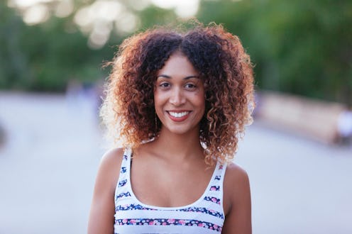 portrait of an african american woman on a summer afternoon