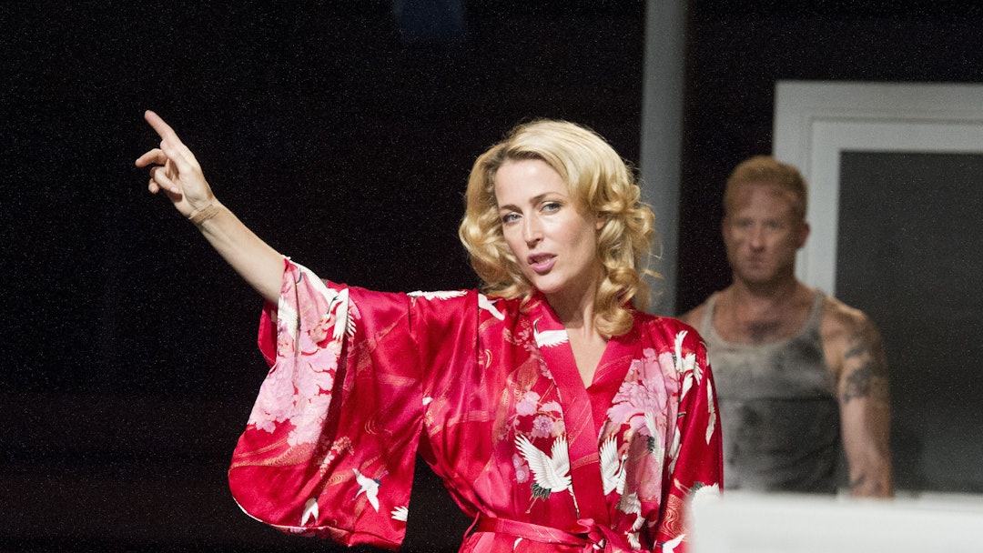 Gillian Anderson as Blanche DuBois, Ben Foster as Stanley