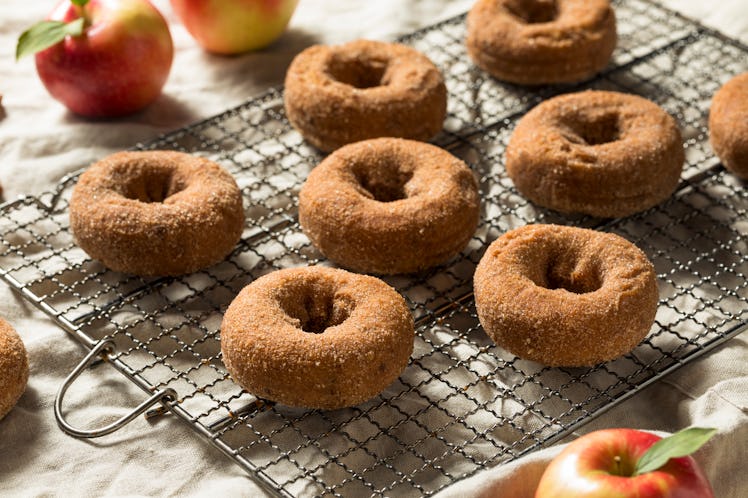 Homemade Apple Cider Donuts with Cinnamon Sugar