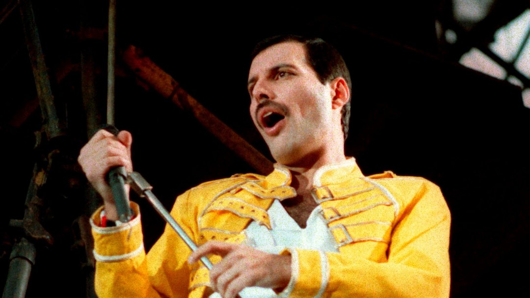 Queen lead singer Freddie Mercury performs, in Germany. A previously unheard and unreleased song by ...