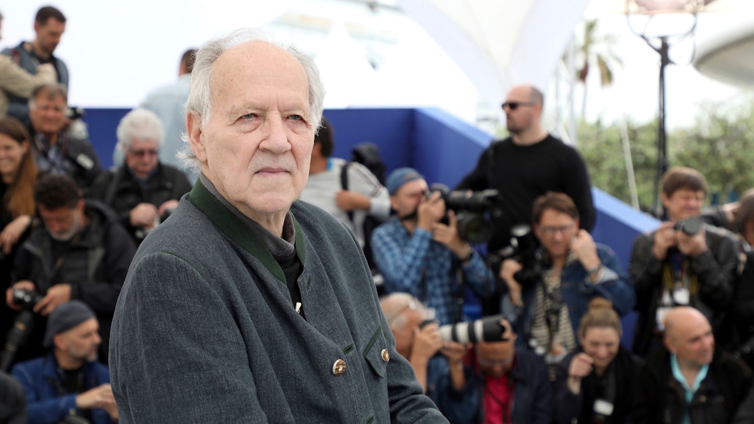 Werner Herzog poses for photographers at the photo call for the film 'Family Romance' at the 72nd in...
