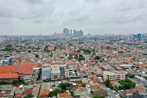 Jakarta Aerial City View Landscape