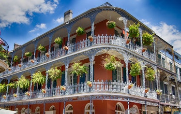 Old New Orleans Building with Balconies