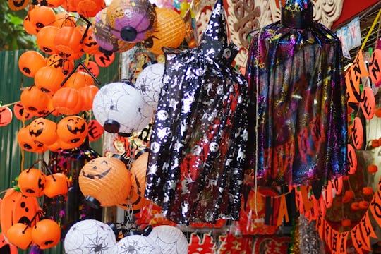 The store that selling halloween decoration at Old Quarter, Hanoi                     