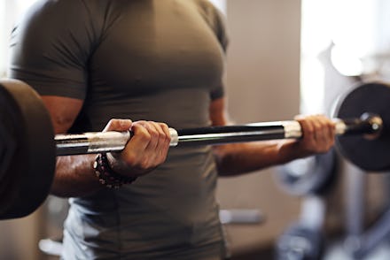 Fitness. Man in the gym