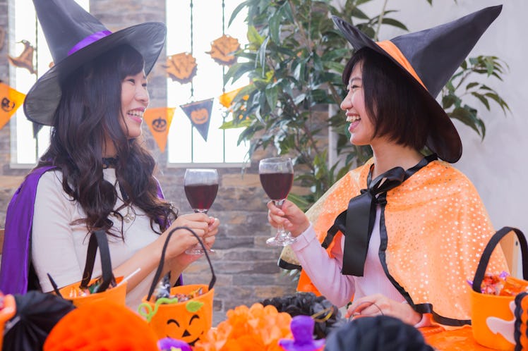 Women who play Halloween parties