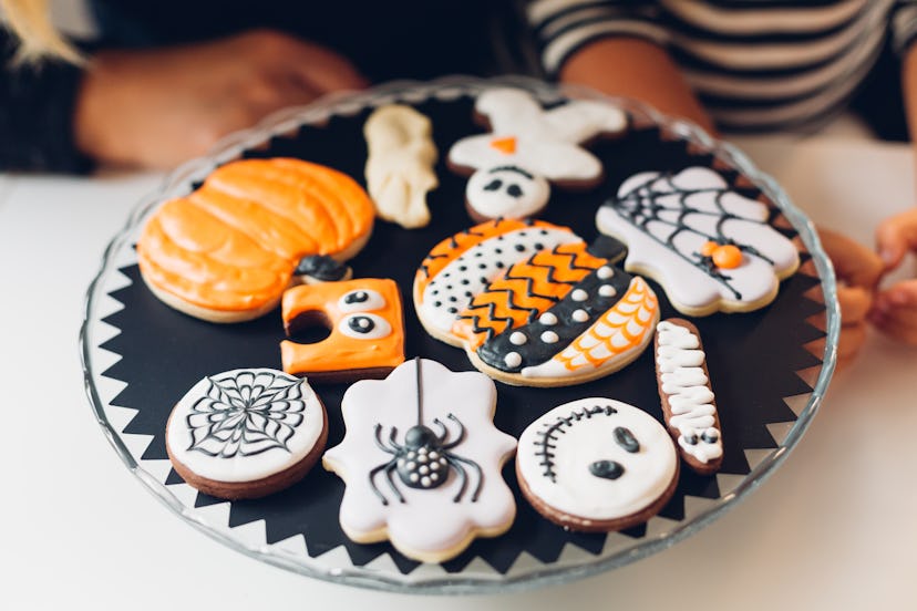 Mom and daughter made Halloween Cookies