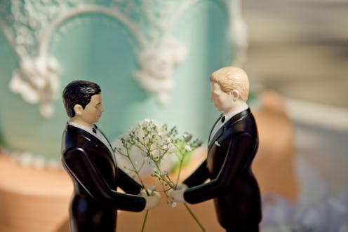 gay marriage cake topper