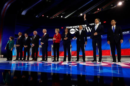 Amy Klobuchar, Cory Booker, Pete Buttigieg, Bernie Sanders, Joe Biden, Elizabeth Warren, Kamala Harr...