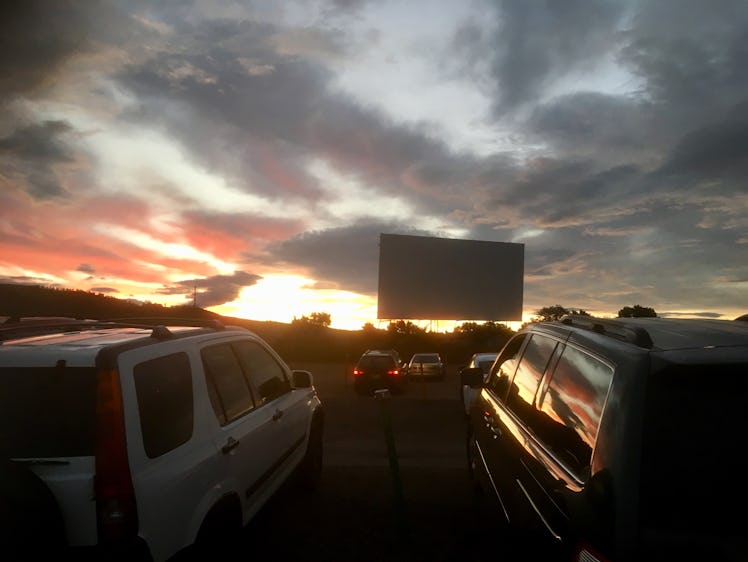 Outdoor drive in cinema USA
