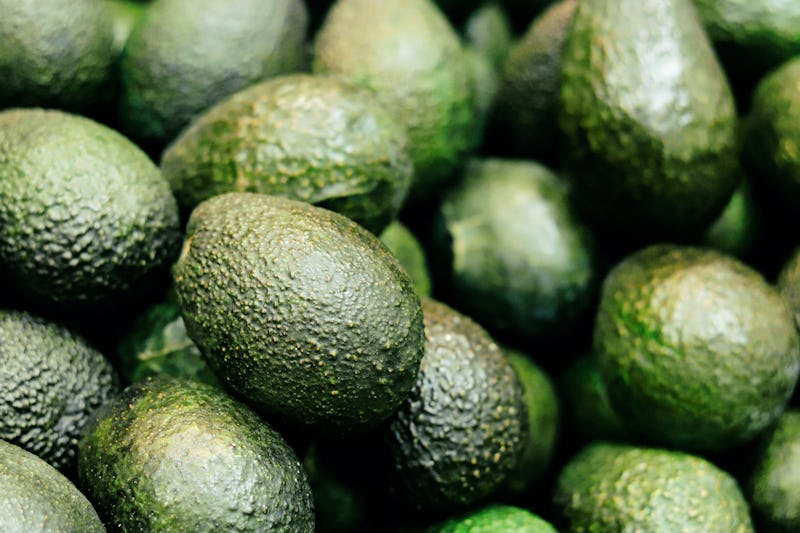 Fresh organic avocado at farmer's market