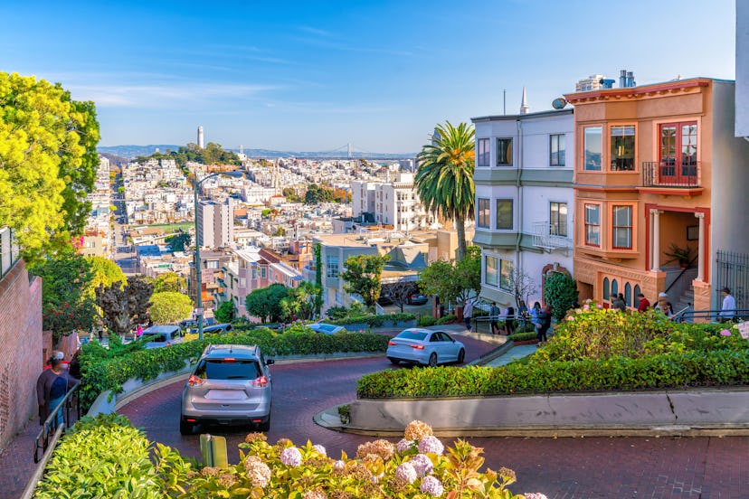 Lombard Street in San Francisco United State