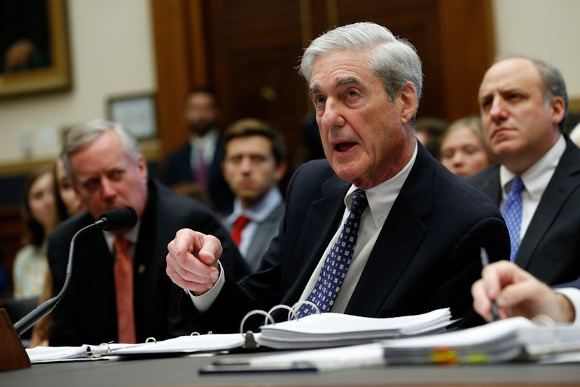 Former Trump-Russia special counsel Robert Mueller gives testimony before the United States House Ju...