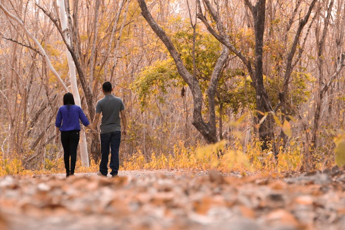 Couple Walk Away