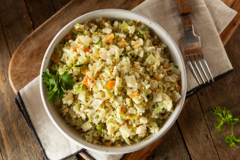 Organic Paleo Cauliflower Rice with Herbs and Spices