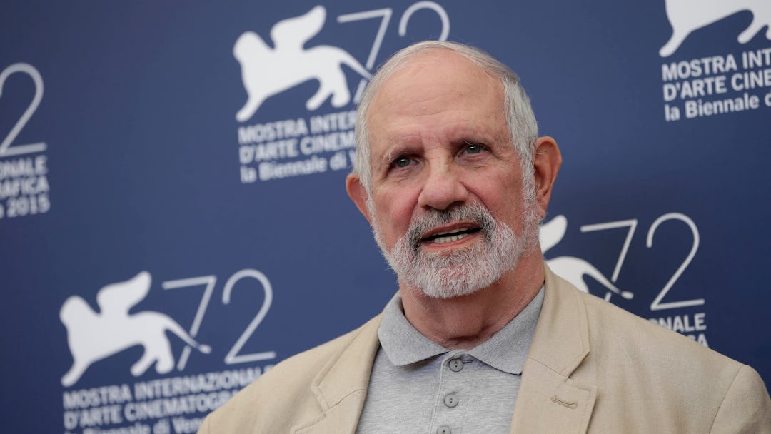 Brian De Palma Director Brian De Palma poses at the photo call for the film De Palma and for the Glo...