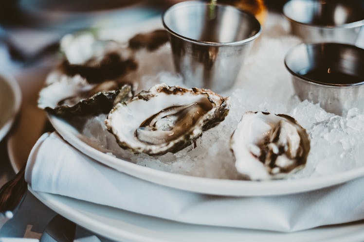 Oyster in a plate