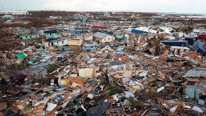 Extensive damage and destruction in the aftermath of Hurricane Dorian is seen in Abaco, Bahamas, . T...