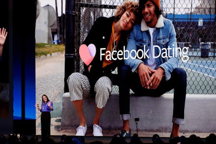 Fidji Simo Head of Facebook Apps introduces Facebook Dating during the keynote F8 Facebook Developer...