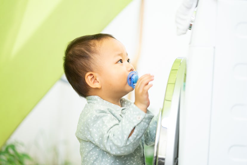 Experts say keeping a lock on the laundry room door can keep your children from messing with applian...