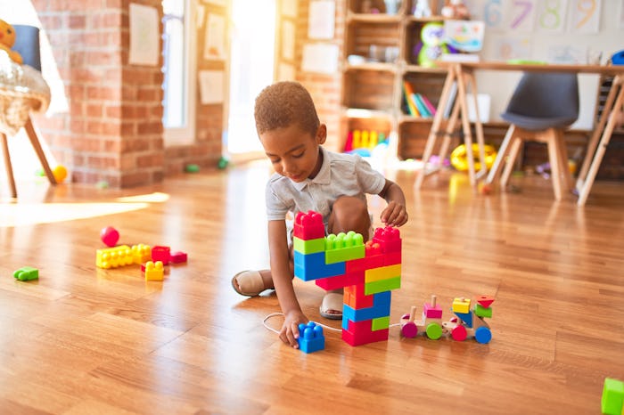 Blocks and other educational toys are part of the ToyLibrary Subscription Box