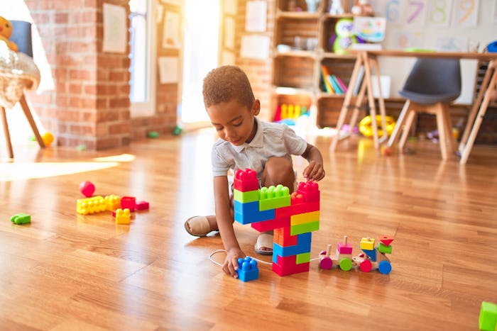 Blocks and other educational toys are part of the ToyLibrary Subscription Box
